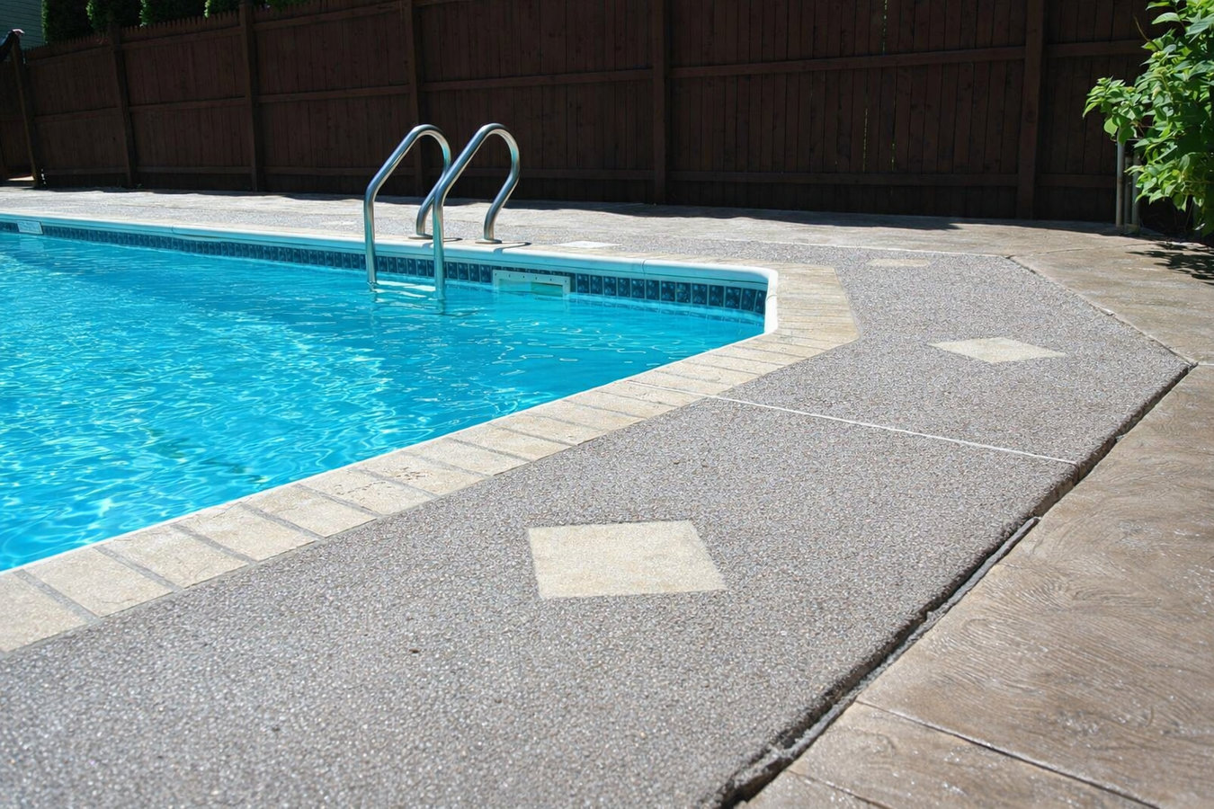 Concrete pool decks
