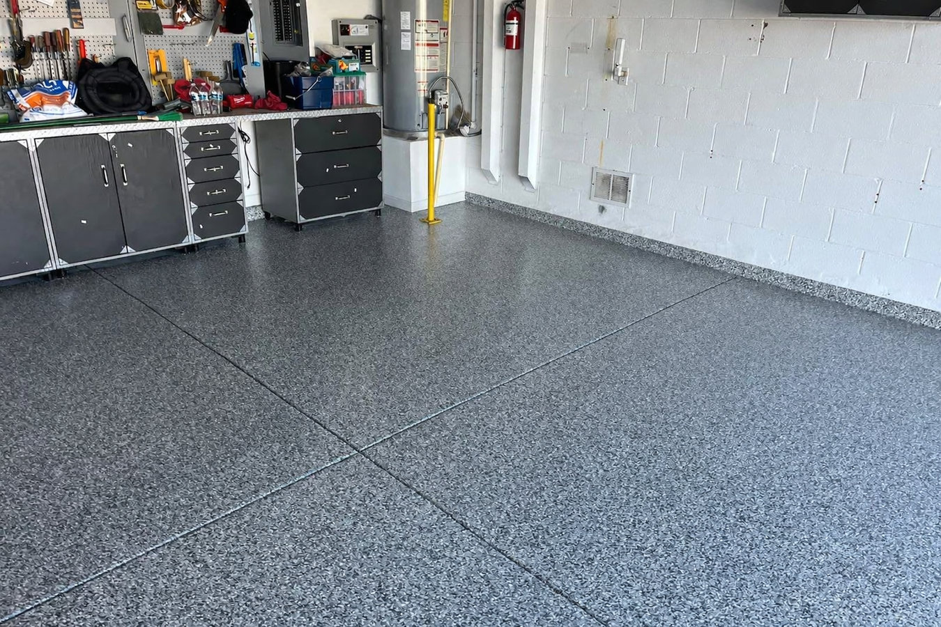 Garage floor concrete